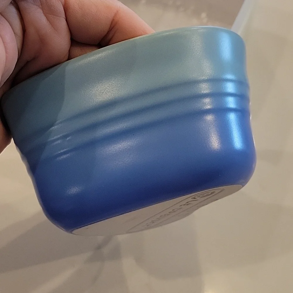 Le Creuset Ombre Matte Blue Heart Ramekin